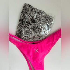 Boutine LA hot pink bikini bottoms size small